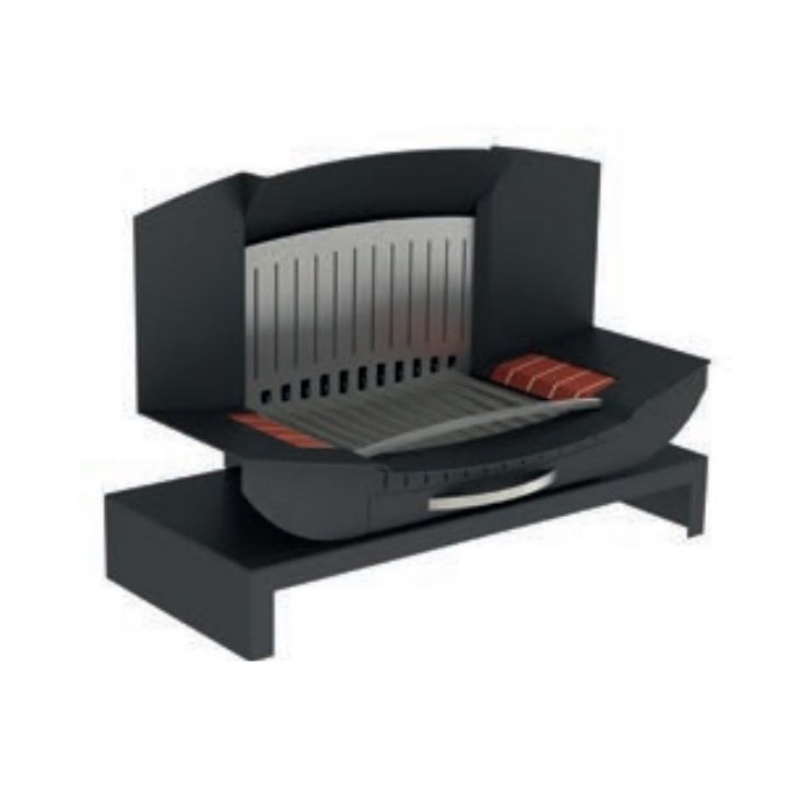 Socle pour insert de cheminée à foyer ouvert - surélever - Capska