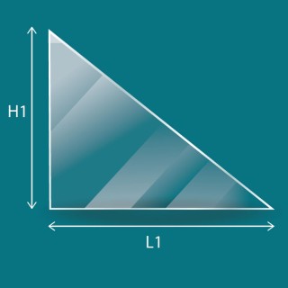 Vidrio vitrocerámico para estufa de leña - Vidrio plano triangular - Capska