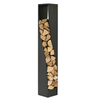 Rangement A Buches Eliss Noir Givre (N3) - Socle Gris (G1)