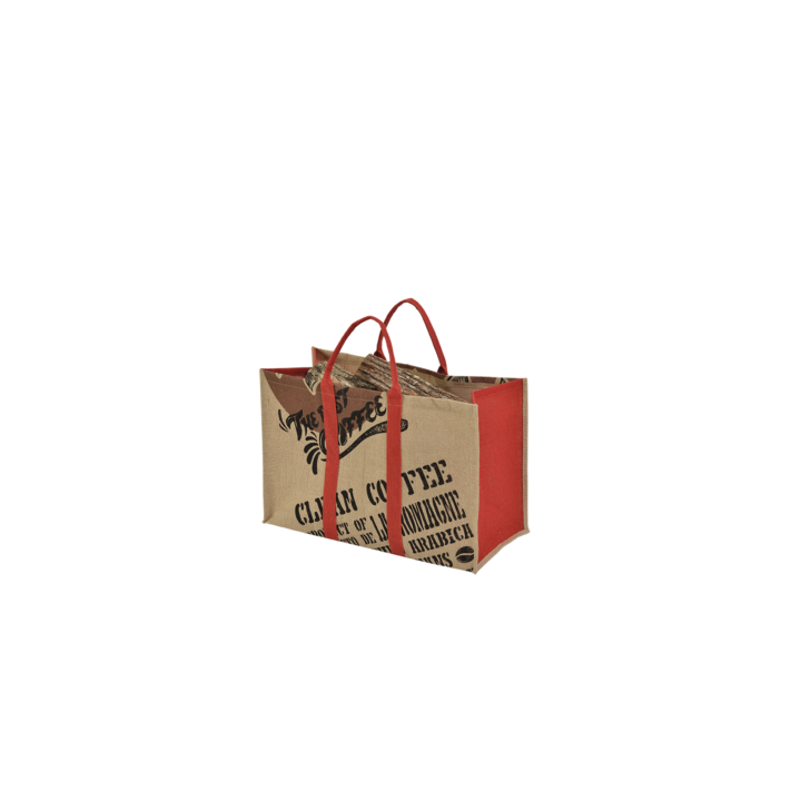 Sac A Buches Toile De Jute Noir Coffee Anses Noires Sac A Buches Toile De Jute Noir Coffee Anses Noires