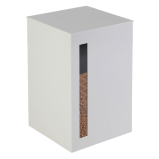 Almacenamiento de pellets Titan White para chimeneas y estufas de leña - Capska Almacenamiento de pellets Titan White para chimeneas y estufas de leña - Capska