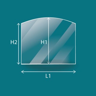 Vitre Rectangle cintré - Franco Belge BOURGOGNE
