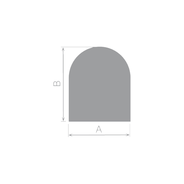 Placa de suelo de acero semicircular para chimeneas y estufas de leña - Capska