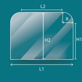 Invicta BRADFORD Glass - High-Quality Glass Panel for Wood Burning Stove