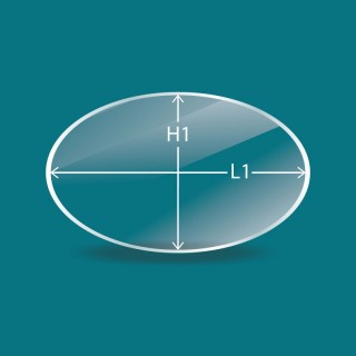 Invicta OVE Glass - Oval Glass Panel for Wood Burning Stove
