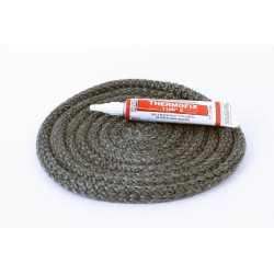 Geflochtene Dichtschnur ø 9 mm x 2,5 m + Kleber