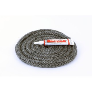 Round Braided Gasket ø 15 mm x 2,5 m + glue - Capska