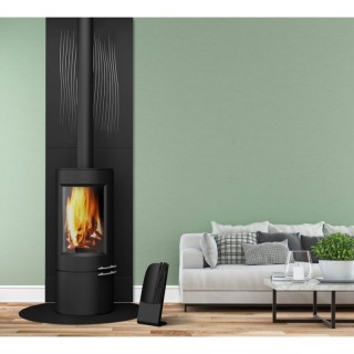 Protección de pared con escudo térmico Ascensio para estufas de leña y pellets - Capska