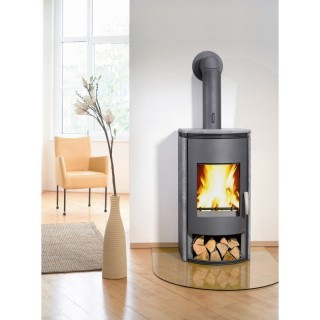 Glasbodenplatte rechteckig gebogen 100x100cm - Capska