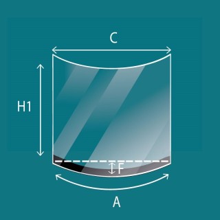 Techfire MASAYA 1 Glass - Curved Screen-printed Glass Panel