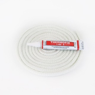 Junta Rodona Trenada (blanca) ø 7 mm x 2,5 m + adhesiu - Capska