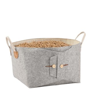 Cosy Wood Storage Basket - Capska