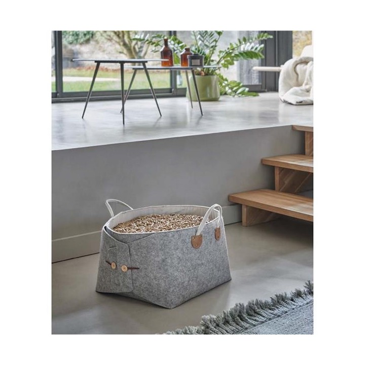 Cesta de almacenamiento de madera acogedora - Capska