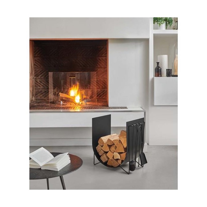 Duo Range Buches & Serviteur Edonis Rangement à bois - Capska