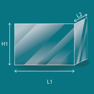SCHMID 405 x (308 + 120) - Vitre Pliée
