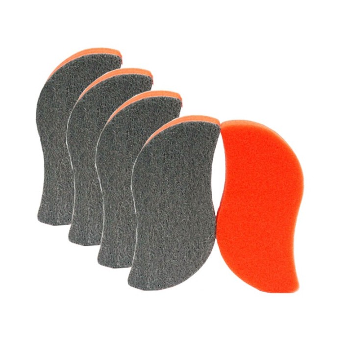 Steel Wool Sponge Glass Cleaners for Stoves - Pack of 5 Steel Wool Sponge Glass Cleaners for Stoves - Pack of 5