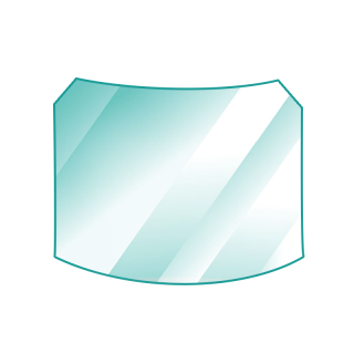 Arco CHAMONIX Glas - gebogenes Kaminglas für Kaminofen Arco CHAMONIX Glas - gebogenes Kaminglas für Kaminofen