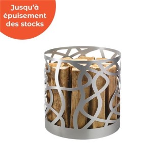 Porte bûches VOLUTO Gris Acier - Capska Porte bûches VOLUTO Gris Acier - Capska