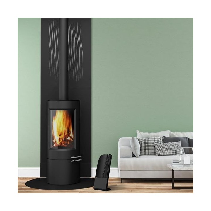 Revestimiento de zócalo alto para protección de paredes en negro esmerilado - Dixneuf Revestimiento de zócalo alto para protección de paredes en negro esmerilado - Dixneuf