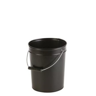 Seau à cendres en métal galvanisé noir - Capska