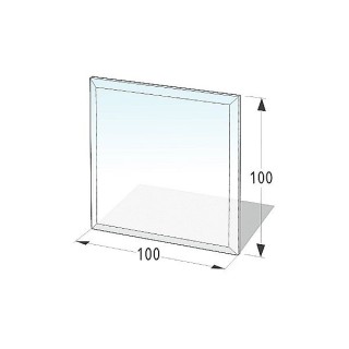 Hochwertige Glasbodenplatte 100x100 cm - 8 mm dick