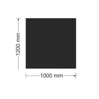 Placca in vetro nero 100 x 120 cm - Acquista online