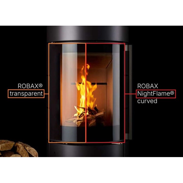 Godin VOLUBILIS Glas - Kaminglas in sich gebogen