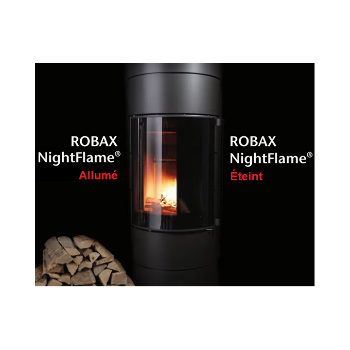 Techfire RONDO Glass - Curved Glass Panel for Wood Burning Stove