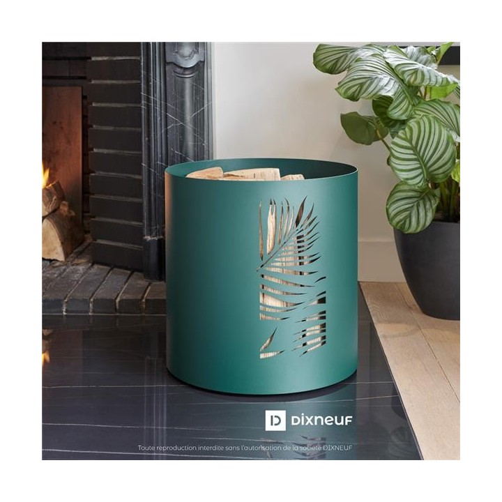 Contenant à bûches vert - Dix Neuf