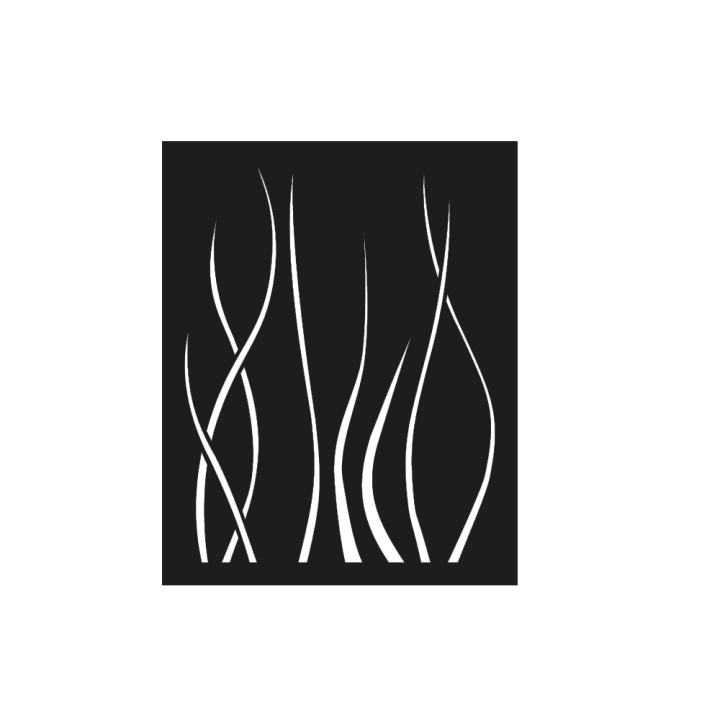 Placa de Ondulis negra, altura 120cm, para protección de pared de estufas de leña o pellet - Capska Placa de Ondulis negra, altura 120cm, para protección de pared de estufas de leña o pellet - Capska