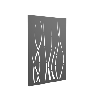 Piastra Ondulis grigia - Altezza 120 cm per protezione murale di stufe a legna o pellet - Capska Piastra Ondulis grigia - Altezza 120 cm per protezione murale di stufe a legna o pellet - Capska