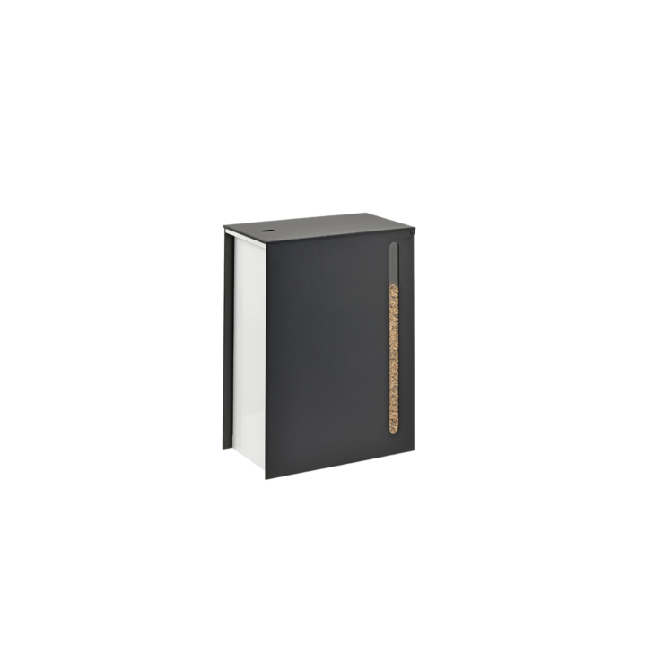 Cargo Black and White Pellet Storage on Wheels for Pellet Stoves - Capska