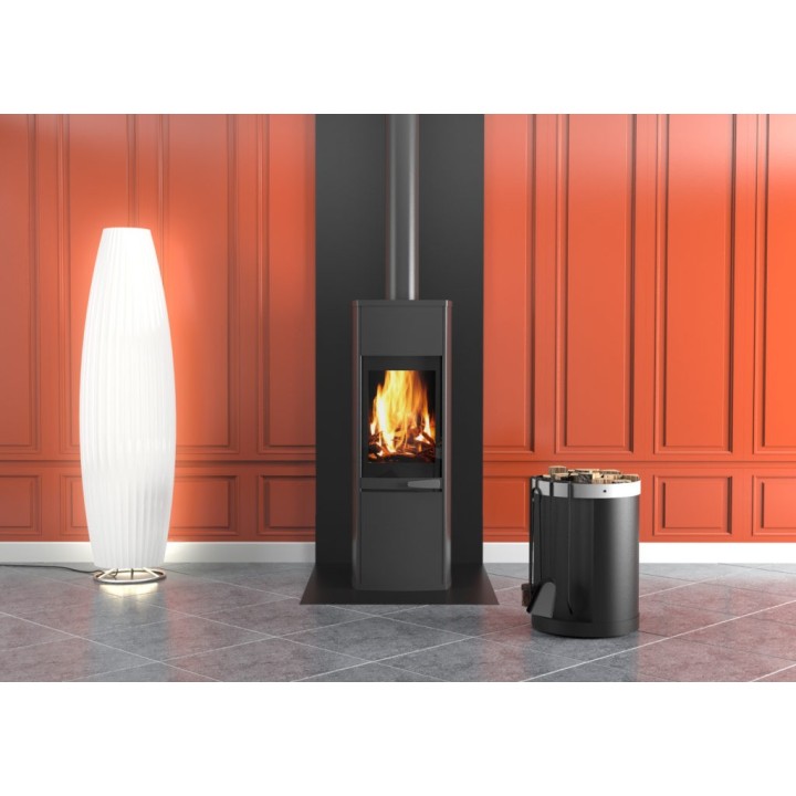 Plain vertical protective plate Black color - Height 120cm for stove - Capska Plain vertical protective plate Black color - Height 120cm for stove - Capska