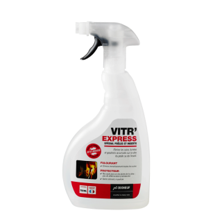 Caja de 12 Vitr'Express 750 ml Dixneuf - Limpiacristales para inserto de chimenea