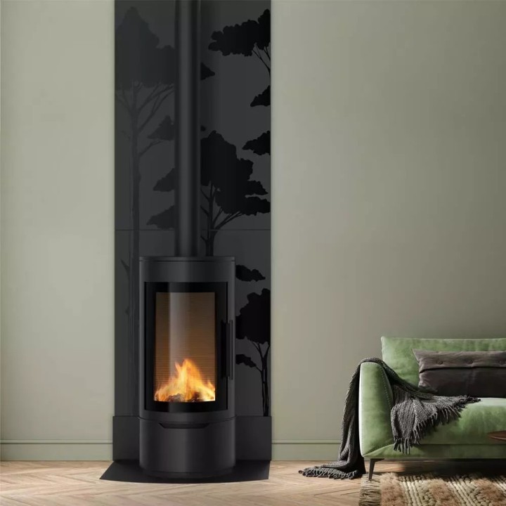 Dixneuf High Canopy Wall Protection 81x120 cm Frosted Black N3