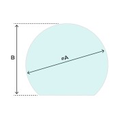 Runde Glasbodenplatte für Öfen Ø 100 cm - Capska Runde Glasbodenplatte für Öfen Ø 100 cm - Capska