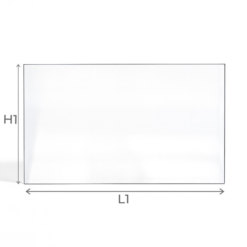 Vitre plate de forme Rectangulaire - dimension Vitre plate de forme Rectangulaire - dimension