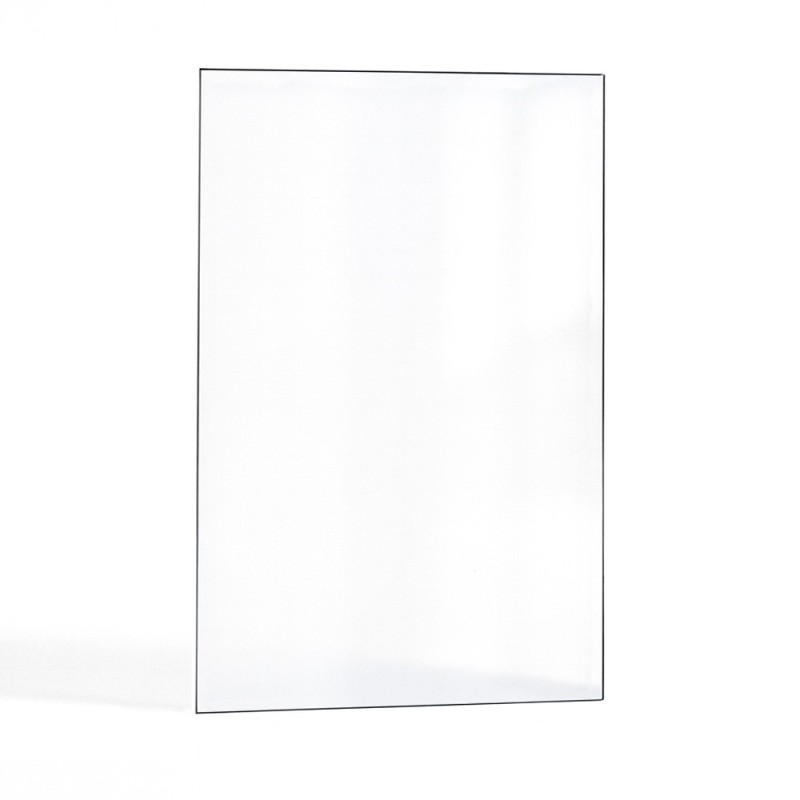 Vitre plate de forme Rectangulaire - sur mesure verticale Vitre plate de forme Rectangulaire - sur mesure verticale