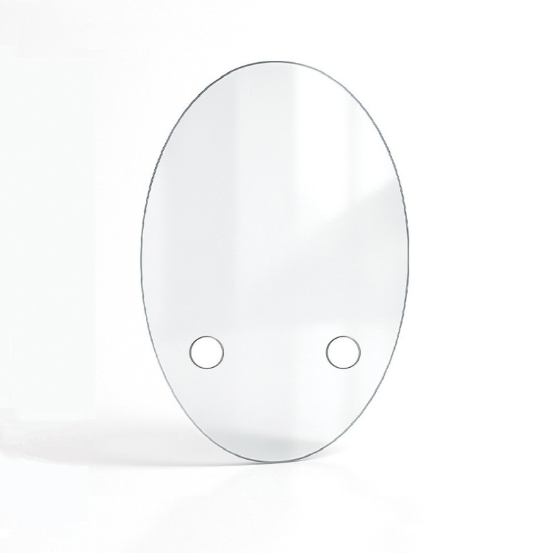 Oval or Ellipse Ceramics Glass Cut to Measure - Capska