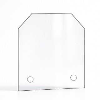 Custom Rectangular Glass with 2 Cut Corners - Capska Custom Rectangular Glass with 2 Cut Corners - Capska