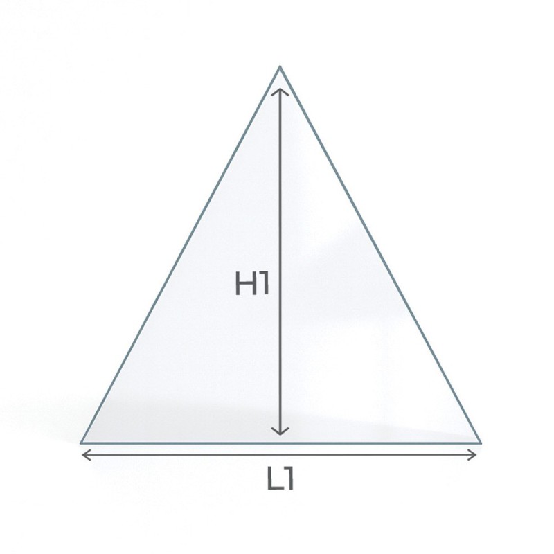 Vetro triangolare per stufe o inserti su misura - Capska Vetro triangolare per stufe o inserti su misura - Capska
