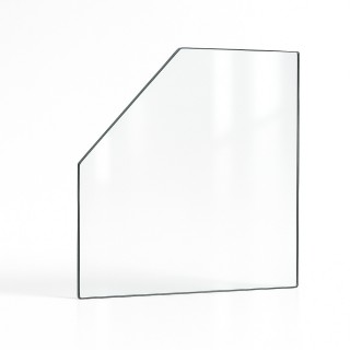 Custom Rectangle Glass with 1 Cut Corner for Stove - Capska