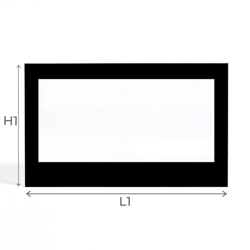 Vitre Panadero NAXOS - Verre Rectangle Sérigraphié pour poêle à bois