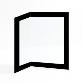 Brisach MONTANA Glass - Folded Screen-printed glass panel for wood burning stove Brisach MONTANA Glass - Folded Screen-printed glass panel for wood burning stove