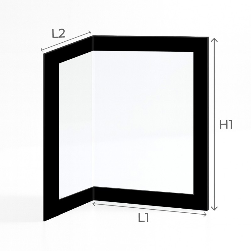 Supra QUATTRO Glas - Gefaltet Siebdruck Kaminglas für Kaminofen