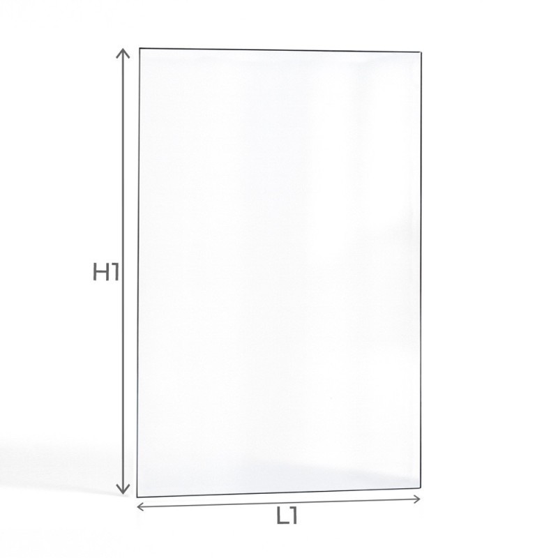 Vitre Mcz HALO - Verre Rectangle pour poêle à granulés