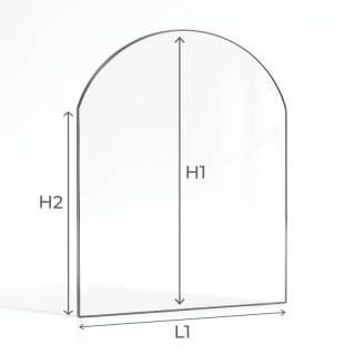 Panadero LUIS Glass - Rectangular glass panel for wood burning stove Panadero LUIS Glass - Rectangular glass panel for wood burning stove