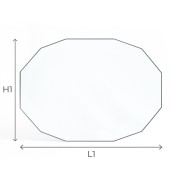 Godin DAX Glas - Zwölfeck Kaminglas für Kaminofen Godin DAX Glas - Zwölfeck Kaminglas für Kaminofen