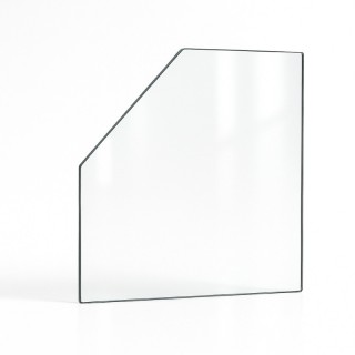 Invicta IWAKI Glas - 1 geschnittene Ecke Kaminglas für Kaminofen Invicta IWAKI Glas - 1 geschnittene Ecke Kaminglas für Kaminofen