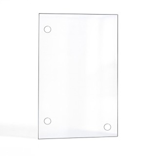 Philippe FOYER 850 Glass Panel - Rectangular Pierced Fireplace Insert